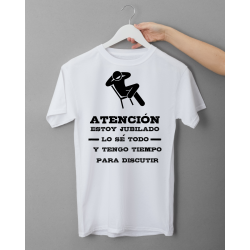 CAMISETA "ESTOY JUBILADO - MAESTROS DEL DEBATE"