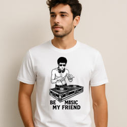 CAMISETA BE MUSIC MY FRIEND"