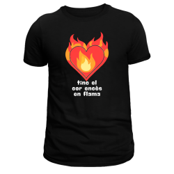 CAMISETA "COR ENCES EN FLAMA"